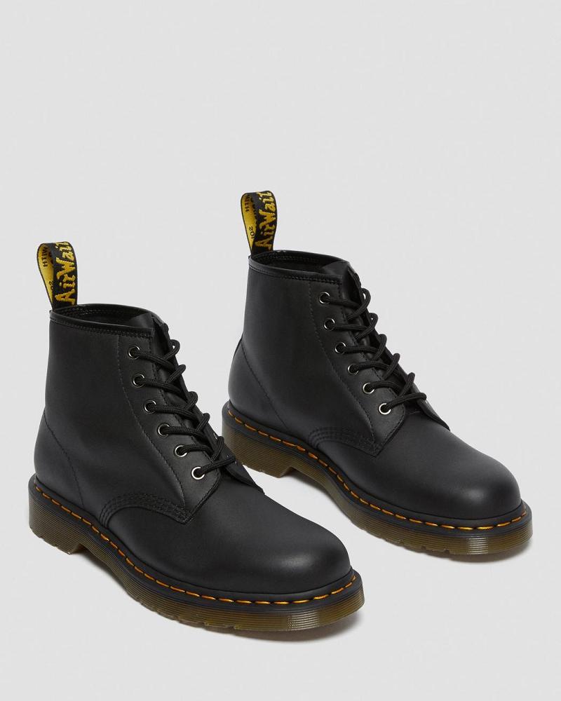 Dr Martens 101 Læder Ankelstøvler Herre Sort | DK 406VRW